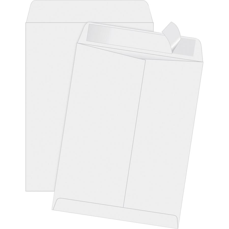 Quality Park Redi-Strip Catalog Envelopes - Catalog - 11 1/2" Width x 14 1/2" Length - 28 lb - Peel & Seal - Wove - 100 / Box - White. Picture 2