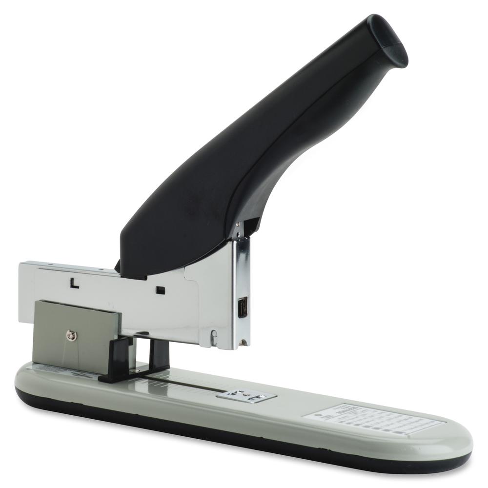 Business Source Heavy-duty Stapler - 220 Sheets Capacity - 1/4" , 1/2" , 3/8" , 5/8" , 9/16" , 13/16" , 15/16" , 7/8" , 3/4" , 5/16" Staple Size - 1 Each - Black, Putty. Picture 4