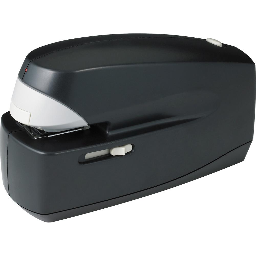 Business Source 25-Sheet Capacity Electric Stapler - 25 Sheets Capacity - 210 Staple Capacity - Full Strip - 1/4" Staple Size - 1 Each - Black. Picture 2