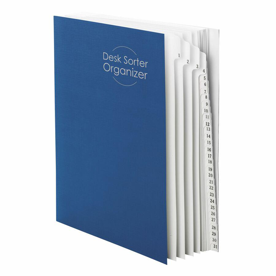 Smead Daily Desk File/Sorter - Printed Tab(s) - Digit - 1-31 - Letter - 8.50" Width x 11" Length - Recycled - 1 Each. Picture 2