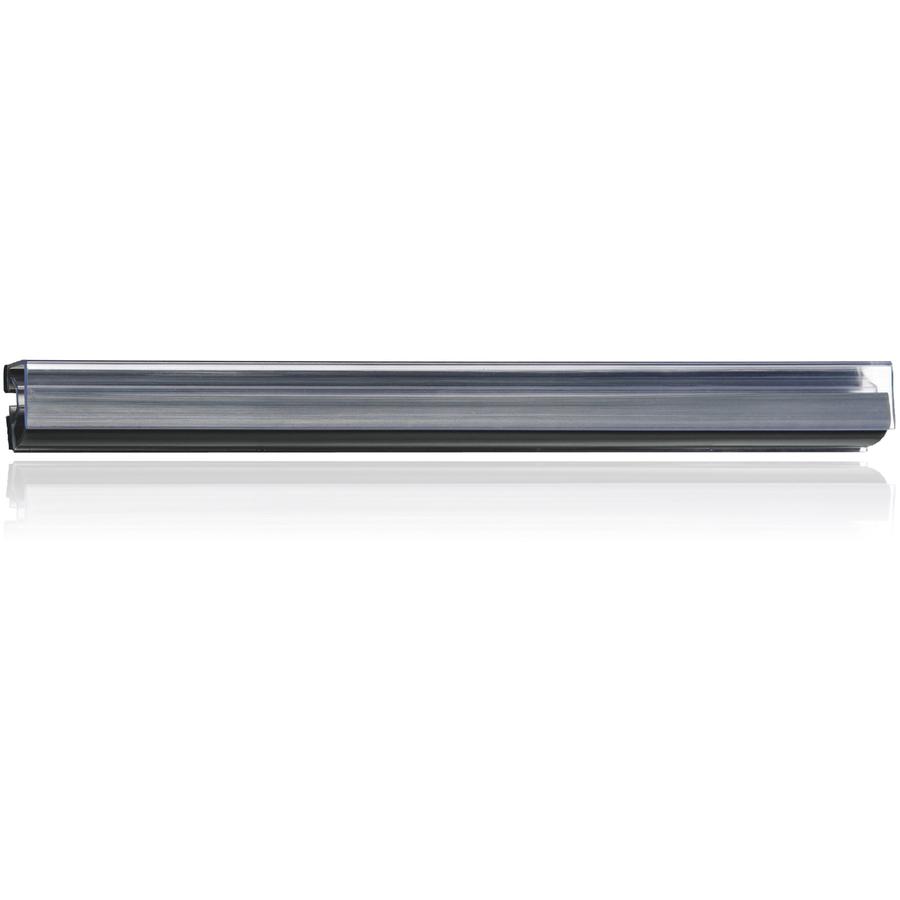 Ghent Display Rail - Tear Resistant, Damage Resistant, Flexible, Clear Front - Gray Frame - 1 Each - TAA Compliant. Picture 3