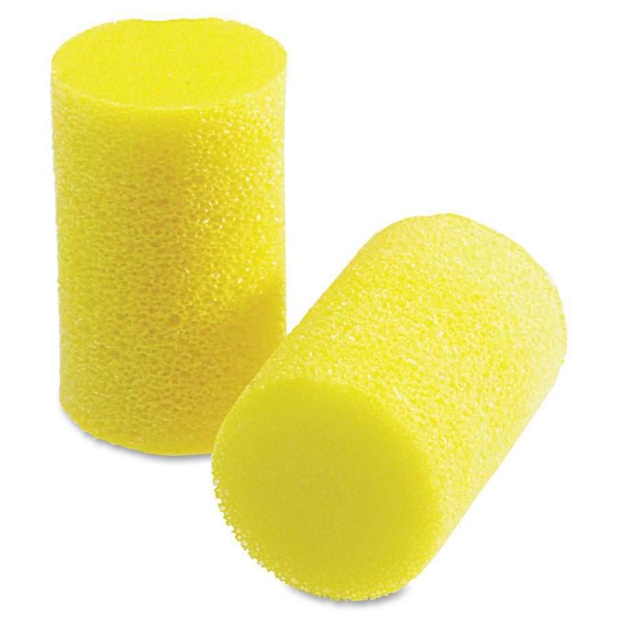 E-A-R Classic Uncorded Earplugs - Small Size - Noise Protection - Foam, Polyvinyl Chloride (PVC) - Yellow - Moisture Resistant, Non-flammable, Flame Resistant, Noise Reduction - 200 / Box. Picture 2