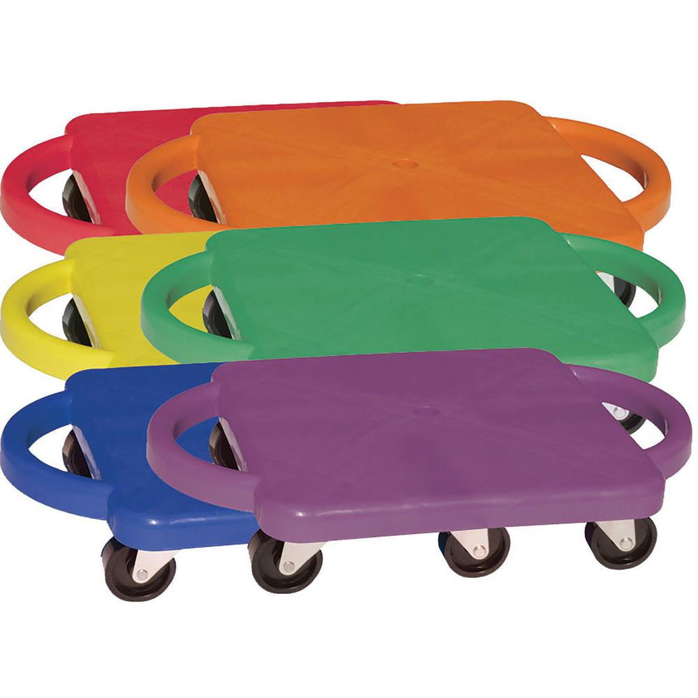Champion Sports Standard Scooter Set w/Handles - Blue, Green, Orange, Red, Yellow, Purple - Plastic. Picture 3