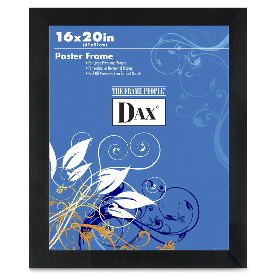 Dax Burns Group Black Wood Poster Frame - 16" x 20" x 0.75" Frame Size - Rectangle - Vertical, Horizontal - Shatter Proof, Lightweight - 1 Each - Black. Picture 2