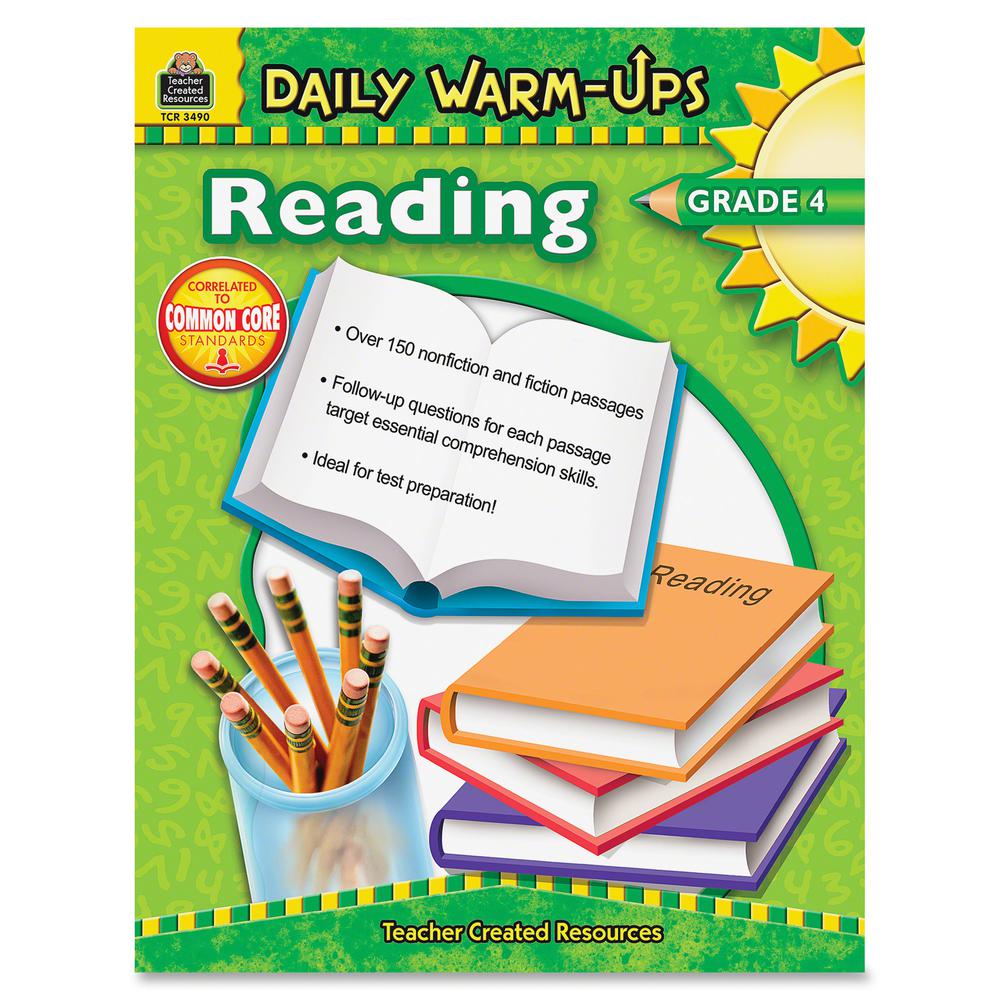 Teacher Created Resources Warm-up Grade 4 Reading Rook Printed Book - Softcover - Grade 4 - English. Picture 2