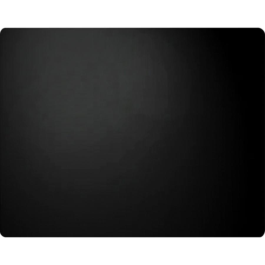 Artistic Plain Leather Desk Pad - Rectangle - 24" Width - Leather - Black. Picture 2