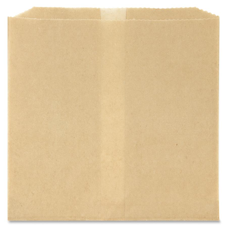 Health Gards Receptacle Liners - 8" Width x 8.50" Length x 7" Depth - Brown - Paper, Wax - 500/Carton - Waste Disposal. Picture 2