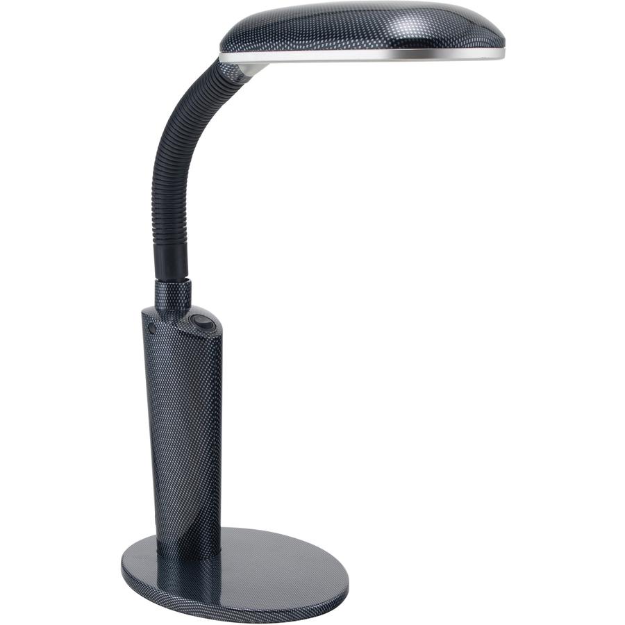 Victory Light Desk Lamp - 23" Height - 6.5" Width - 27 W CFL Bulb - Adjustable Neck, Adjustable Height, Gooseneck - Desk Mountable - Black - for Desk, Office, Home, Library, Dorm Room, Sewing, Craftin. Picture 8