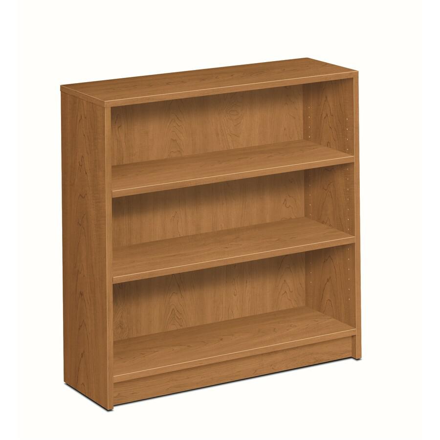 HON 1870 Series Bookcase 36"W - 3 Shelf(ves) - 36.1" Height x 36" Width x 11.5" DepthFloor - Durable, Sturdy, Square Corner, Abrasion Resistant, Adjustable, Stain Resistant, Scratch Resistant, Spill R. Picture 2