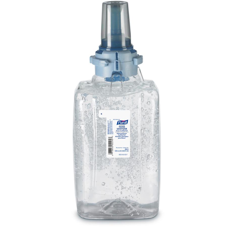 PURELL&reg; Hand Sanitizer Gel Refill - Fragrance-free Scent - 40.6 fl oz (1200 mL) - Push Pump Dispenser - Kill Germs - Skin, Hand - Clear - Dye-free, Fragrance-free, Durable - 1 Each. Picture 3