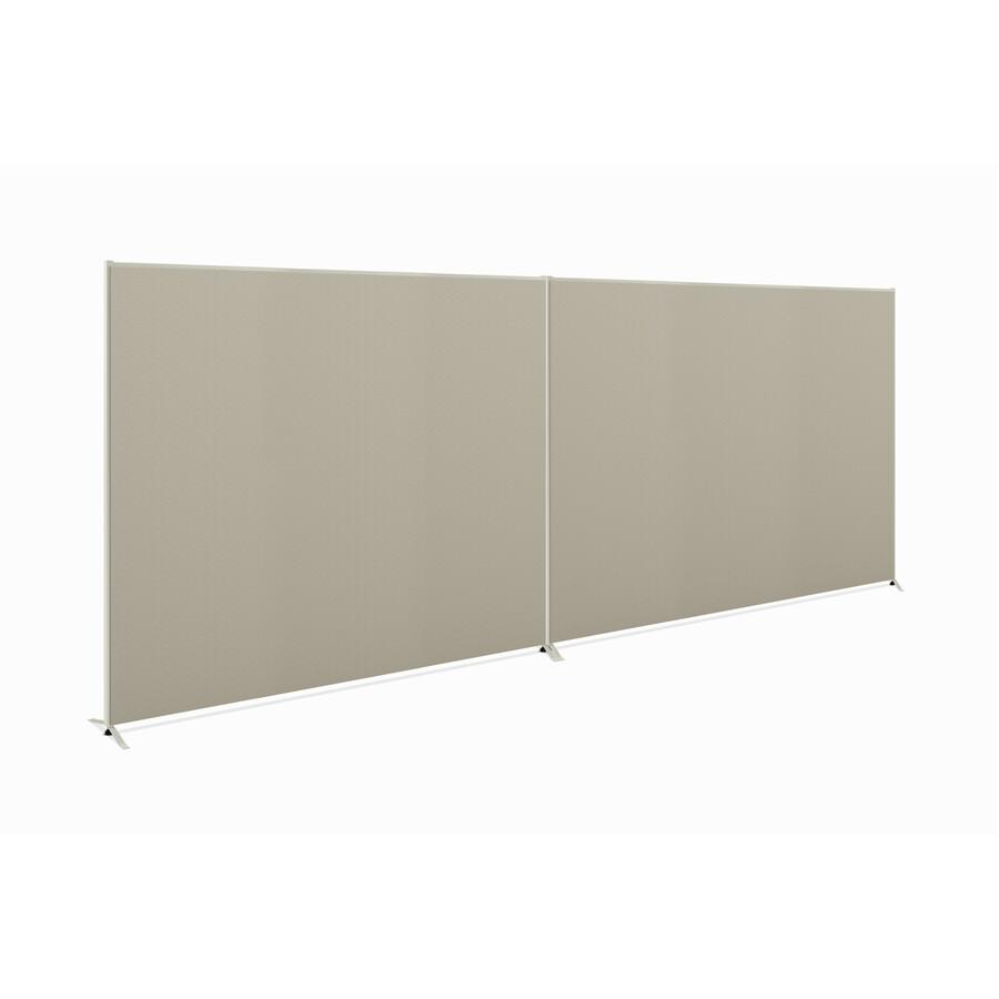 HON Verse HBV-P6072 Panel - 72" Width x 60" Height - Metal, Plastic, Fabric - Light Gray, Gray. Picture 2