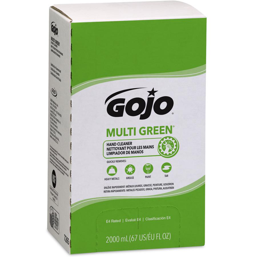 Gojo&reg; Multi Green Hand Cleaner - Citrus Scent - 67.6 fl oz (2 L) - Soil Remover, Dirt Remover, Kill Germs - Hand - Green - 1 / Each. Picture 5