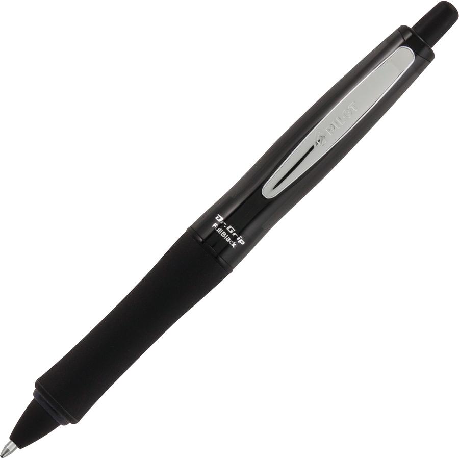 Pilot Dr. Grip Center of Gravity Retractable Ballpoint Pens - Medium Pen Point - 1 mm Pen Point Size - Rectangle Pen Point Style - Refillable - Retractable - Black - Black Barrel - 1 Each. Picture 4
