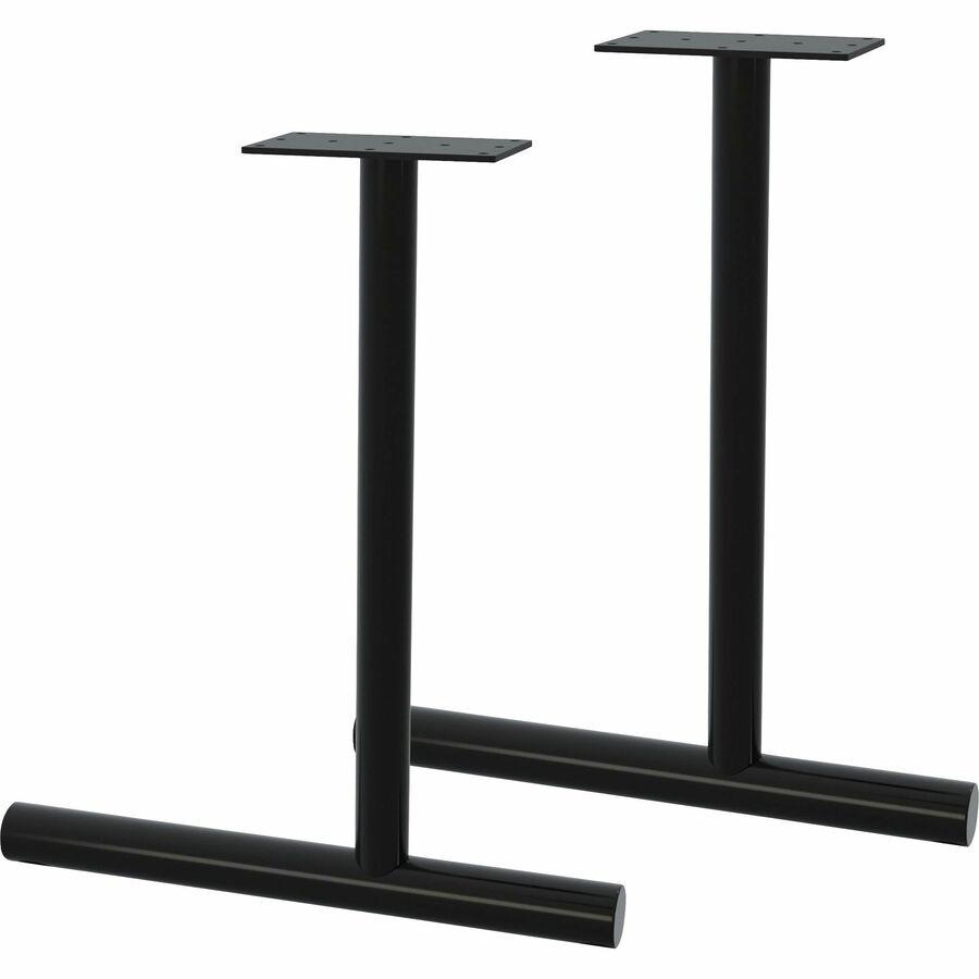 Lorell Training Table C-Leg Table Base - Steel - Black. Picture 2