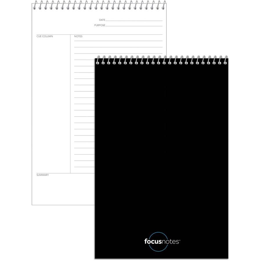 TOPS Innovative Steno Project Ruled Notebook - 80 Sheets - Wire Bound - 20 lb Basis Weight - 6" x 9" - White Paper - Acid-free - 1 Each. Picture 4