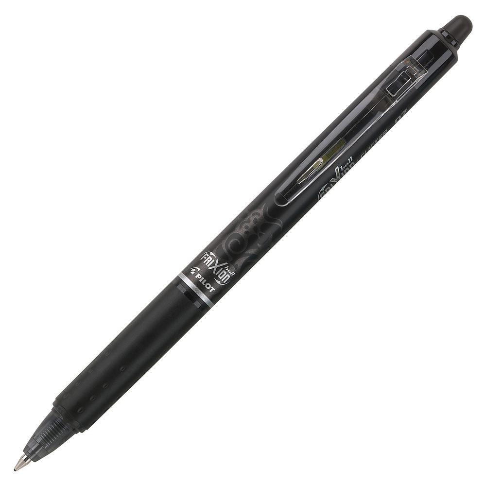 Pilot FriXion .7mm Clicker Erasable Gel Pens - 0.7 mm Pen Point Size - Retractable - Black Gel-based Ink - Black Barrel - 1 Dozen. Picture 3