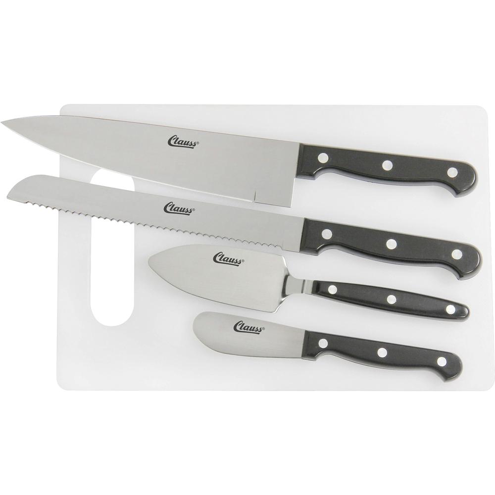 Acme United 5pc Cutting Board Knife Set - 5 Piece(s) - 1/Set - Knife Set - 1 x Bread Knife, 1 x Spatula, 1 x Spreader, 1 x Chef's Knife - Dishwasher Safe - Acrylonitrile Butadiene Styrene (ABS), Stain. Picture 2