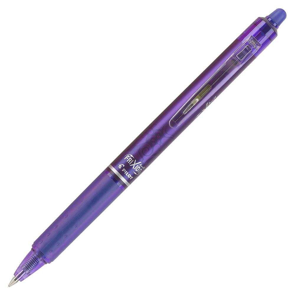 Pilot FriXion .7mm Clicker Erasable Gel Pens - Fine Pen Point - 0.7 mm Pen Point Size - Needle Pen Point Style - Retractable - Purple Gel-based Ink - 1 Dozen. Picture 4