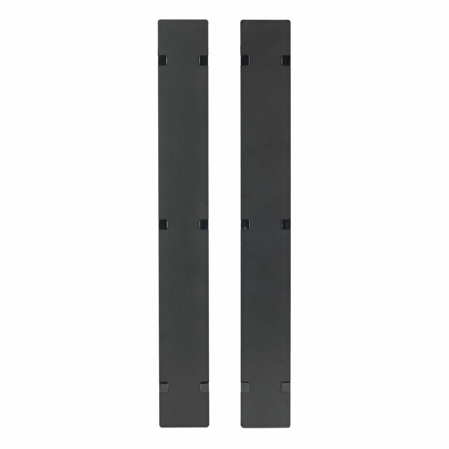 APC by Schneider Electric Hinged Covers for NetShelter SX 750mm Wide 45U Vertical Cable Manager (Qty 2) - Cover - Black - 2 Pack - 45U Rack Height. Picture 2