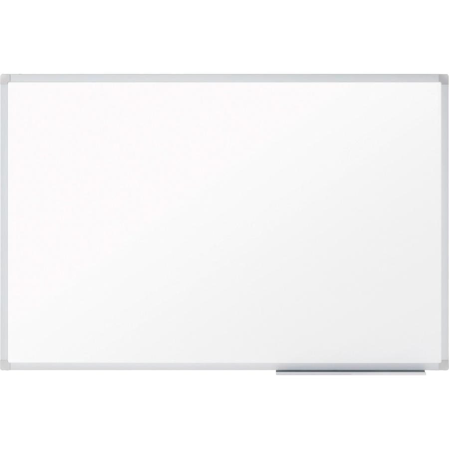 Mead Basic Dry-Erase Board - 48" (4 ft) Width x 36" (3 ft) Height - White Melamine Surface - Silver Aluminum Frame - 1 Each. Picture 2
