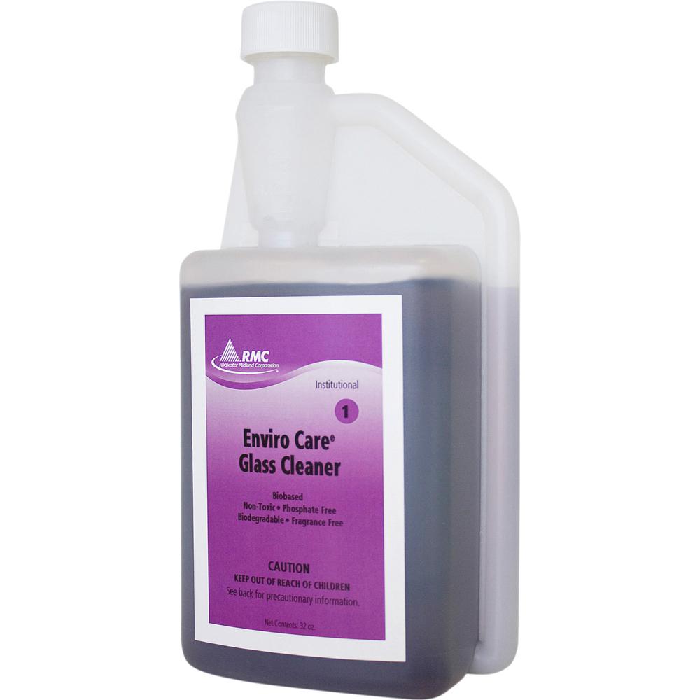 RMC Enviro Care Glass Cleaner - For Multipurpose - Concentrate - 32 fl oz (1 quart) - 1 Each - Streak-free, Alcohol-free, Ammonia-free, Dilutable - Purple. Picture 2