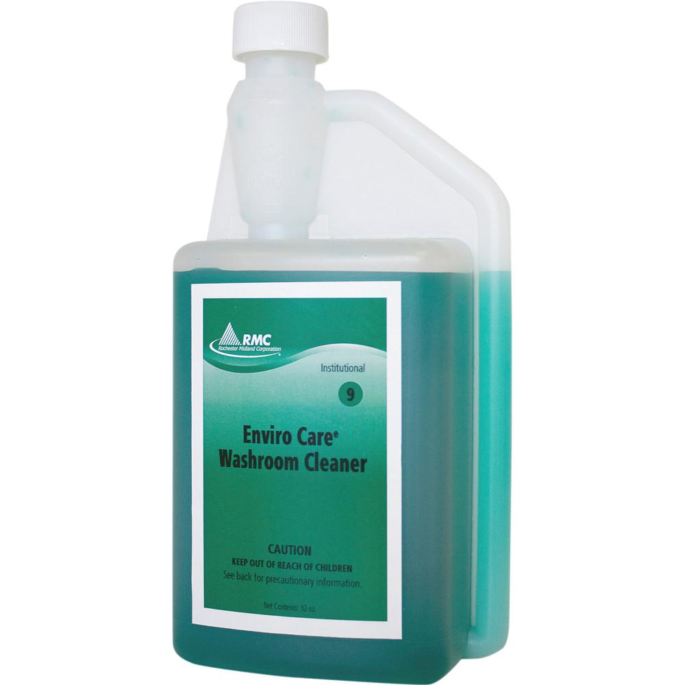 RMC Enviro Care Washroom Cleaner - Concentrate Liquid - 32 fl oz (1 quart) - 1 Each - Blue, Green. Picture 2