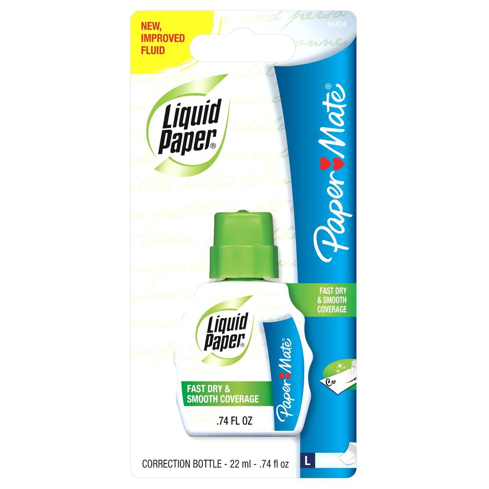 Paper Mate Liquid Paper Correction Fluid - Foam 21.88 mL - White - Spill Resistant, Fast-drying - 1 Each. Picture 2