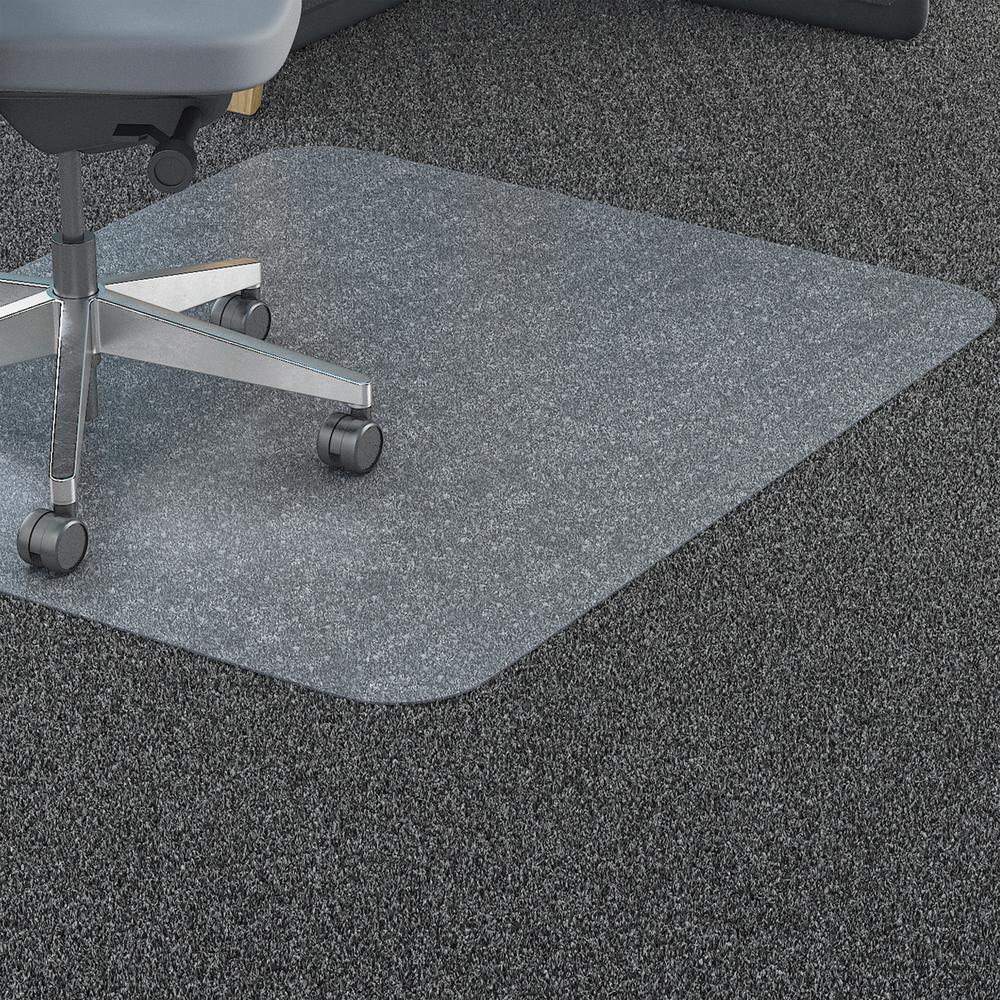 Lorell Big & Tall Chairmat - Carpeted Floor - 36" Width x 48" Depth - Rectangular - Polycarbonate - Clear - 1Each. Picture 8