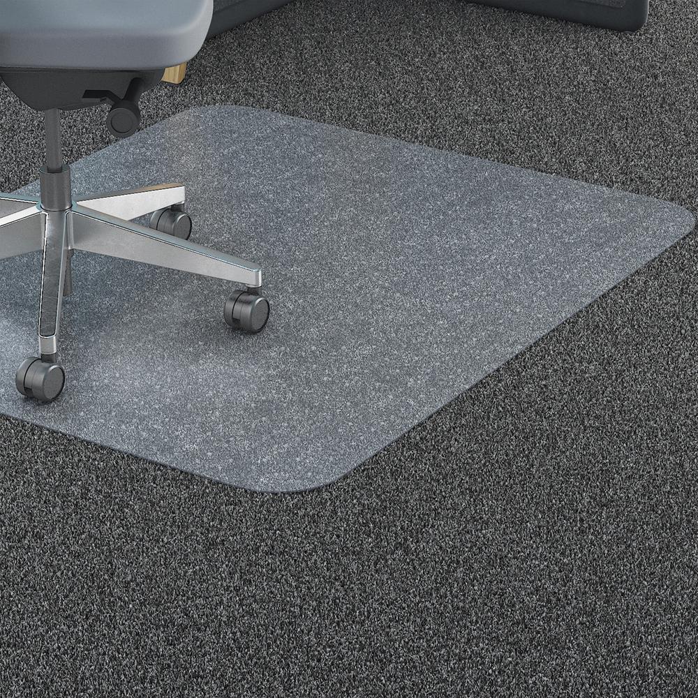 Lorell Big & Tall Chairmat - Carpet - 46" Width x 60" Depth - Rectangular - Polycarbonate - Clear - 1Each. Picture 11