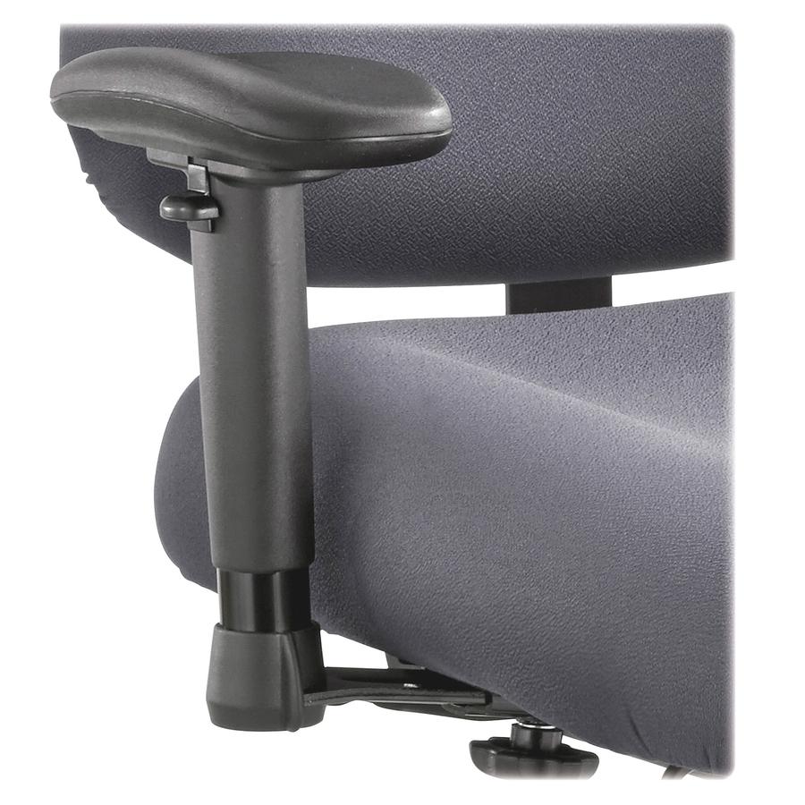 Safco Optimus Big and Tall Chair Arm Kit - Black - Nylon - 2 / Pair. Picture 2