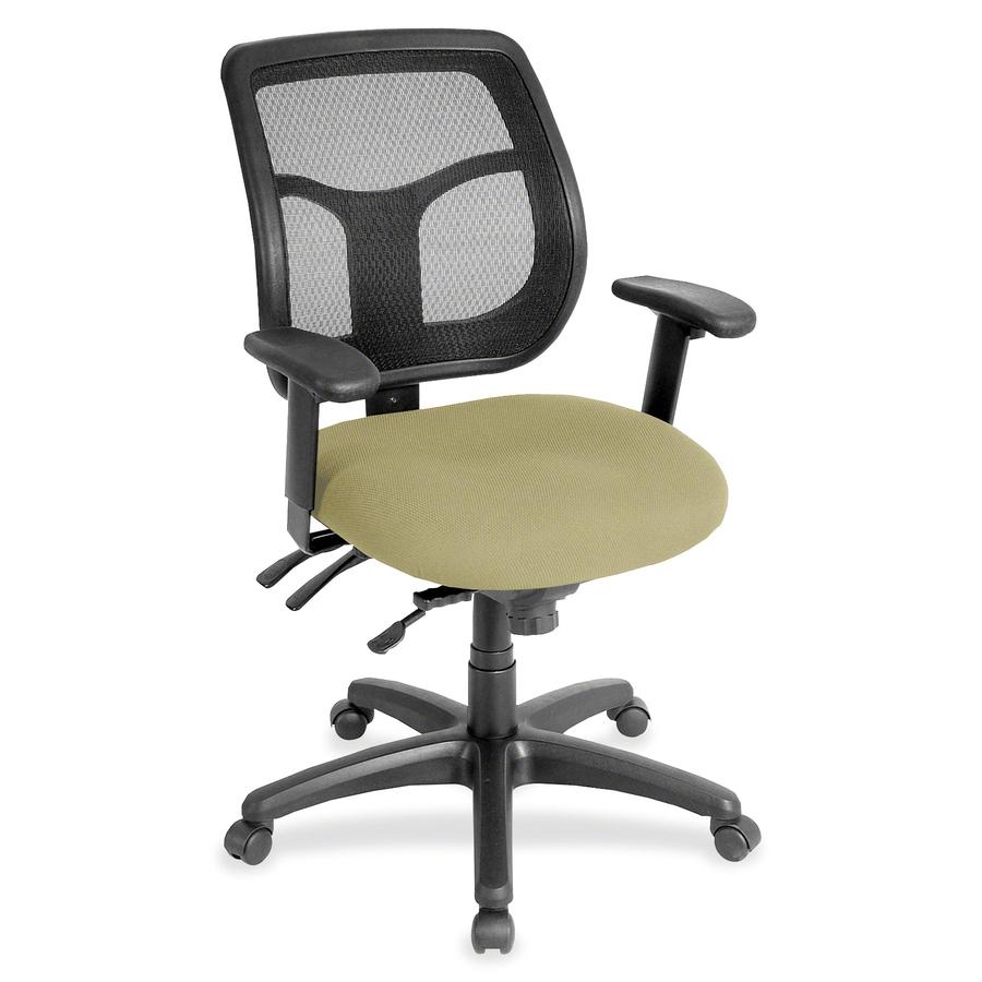 Eurotech Apollo Task Chair - Cocoa Fabric Seat - 5-star Base - 1 Each. Picture 3