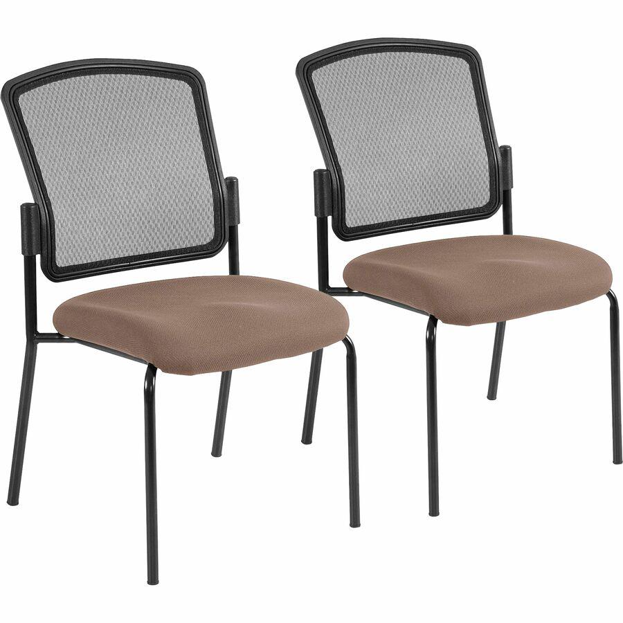 Eurotech Dakota 2 7014 Guest Chair - Beach Fabric Seat - Steel Frame - Four-legged Base - 1 Each. Picture 3