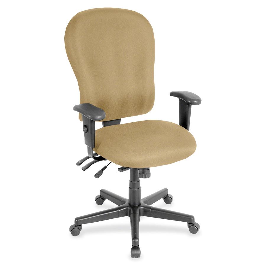 Eurotech 4x4xl High Back Task Chair - Sky Fabric Seat - Sky Fabric Back - 5-star Base - 1 Each. Picture 3