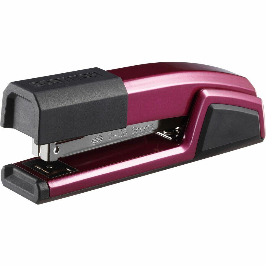 Bostitch Epic Antimicrobial Office Stapler - 25 Sheets Capacity - 210 Staple Capacity - Full Strip - 1 Each - Magenta. Picture 15