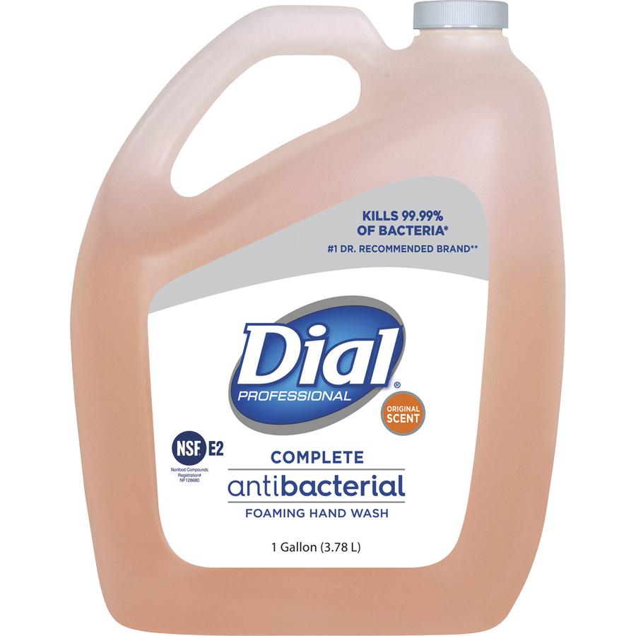 Dial Complete Professional Antimicrobial Hand Wash Refill - Fresh Scent Scent - 1 gal (3.8 L) - Pump Bottle Dispenser - Kill Germs - Hand - Pink - 1 Each. Picture 2