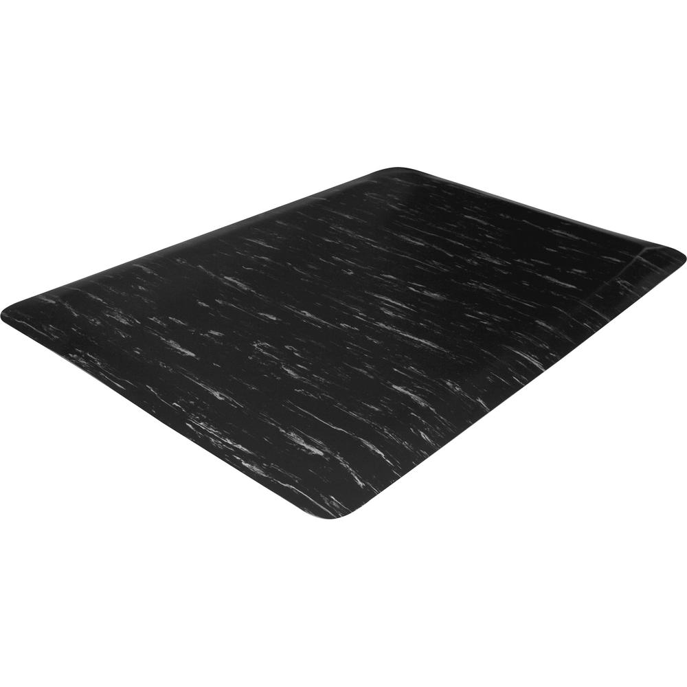 Genuine Joe Marble Top Anti-fatigue Mats - Office, Airport, Bank, Copier, Teller Station, Service Counter, Assembly Line, Industry - 24" Width x 36" Depth x 0.50" Thickness - High Density Foam (HDF) -. Picture 3