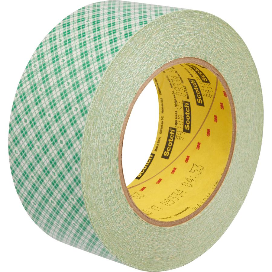 Scotch Double-Coated Paper Tape - 36 yd Length x 2 Width - 6 mil Thickness  - 3 Core - Kraft - Rubber Backing - 1 / Roll - Natural