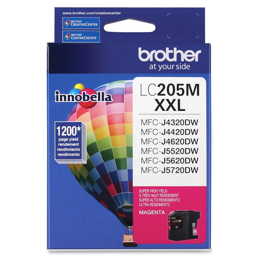 Brother Genuine Innobella LC205M Super High Yield Magenta Ink Cartridge - Inkjet - Super High Yield - 1200 Pages - Magenta - 1 Each. Picture 2