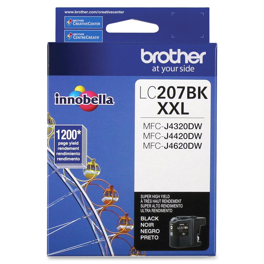 Brother Genuine LC207BK Super High Yield Black Ink Cartridge - Inkjet - Super High Yield - 1200 Pages - Black - 1 Each. Picture 8