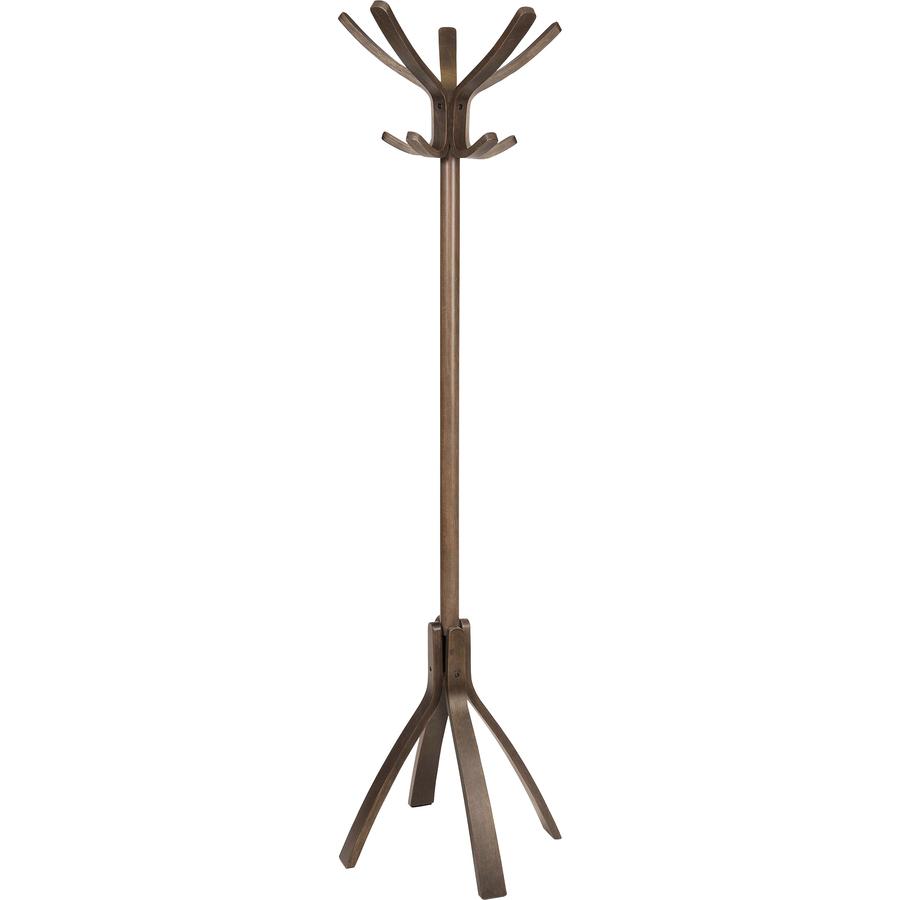Alba High-capacity Wood Coat Stand - 5 Hooks - for Coat - Wood - 1 Each. Picture 6