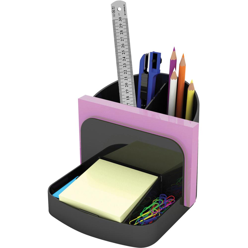 Deflecto Sustainable Office Desk Caddy - 5" Height x 5.4" Width x 6.8" Depth - Desktop - 30% Recycled - Plastic - 1 Each. Picture 3