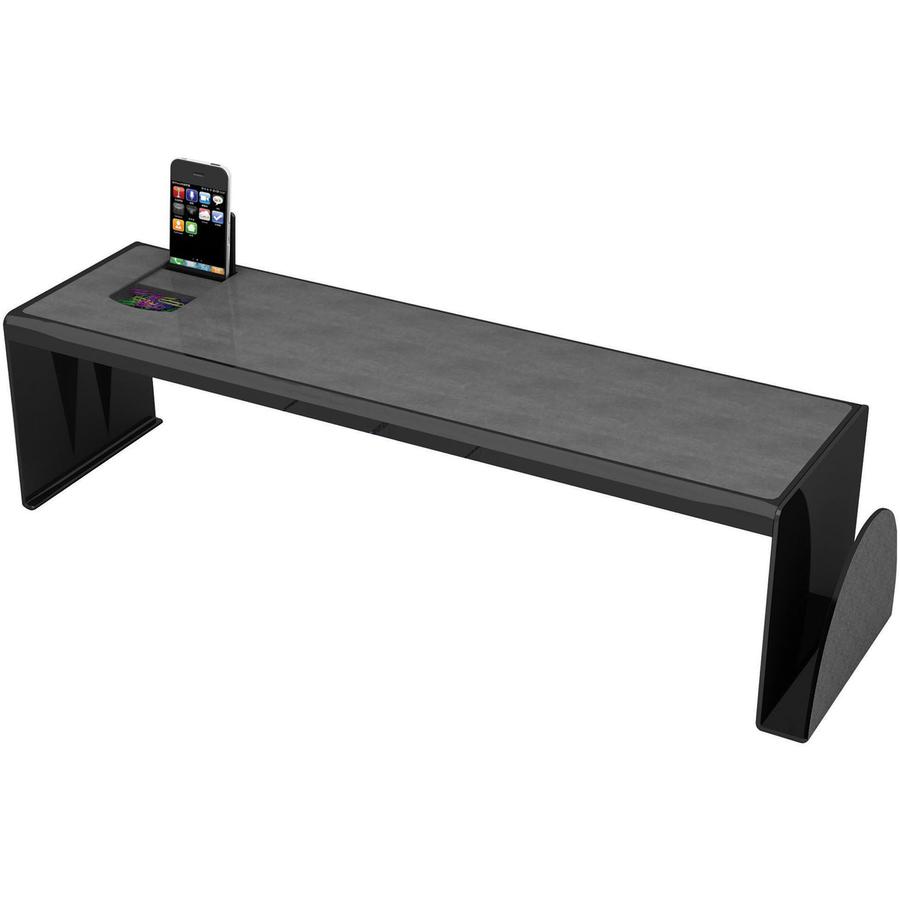 Deflecto Sustainable Office Heavy-Duty Desk Shelf - 6.8" Height x 25.6" Width x 7" Depth - Desktop - Sturdy, Document Holder - 30% Recycled - Plastic - 1 Each. Picture 4