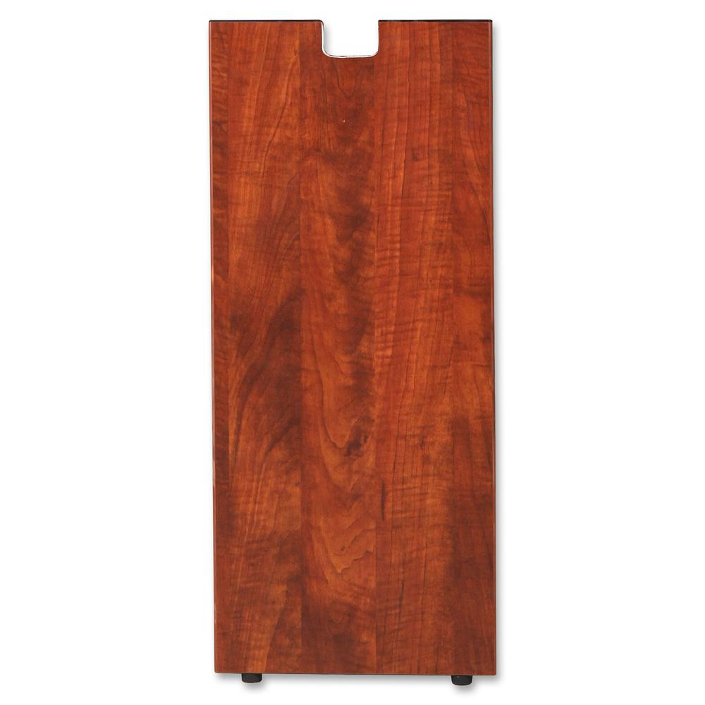 Lorell Cherry Laminate Credenza Leg - Rectangular Base - 28" Height x 11.75" Width x 1" Depth - Assembly Required - Cherry, Laminated. Picture 4