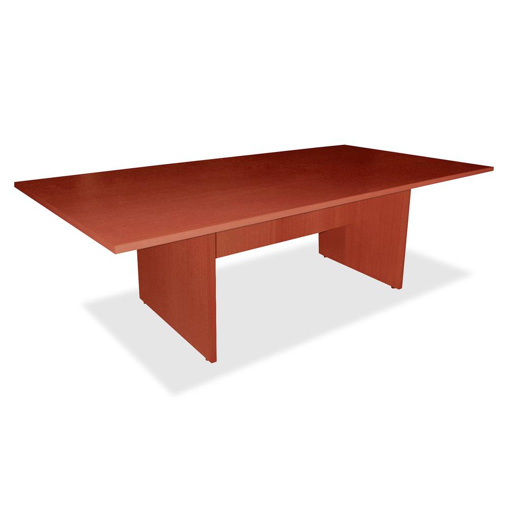Lorell Essentials Series Cherry Conference Table - Cherry Rectangle, Laminated Top - Panel Leg Base - 2 Legs - 70.88" Table Top Width x 35.38" Table Top Depth x 1.25" Table Top Thickness - 29.50" Heig. Picture 4
