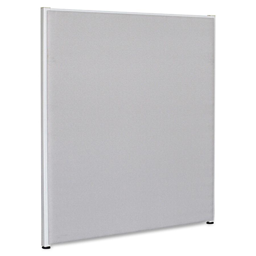 Lorell Panel System Partition Fabric Panel - 60.4" Width x 71" Height - Steel Frame - Gray - 1 Each. Picture 4