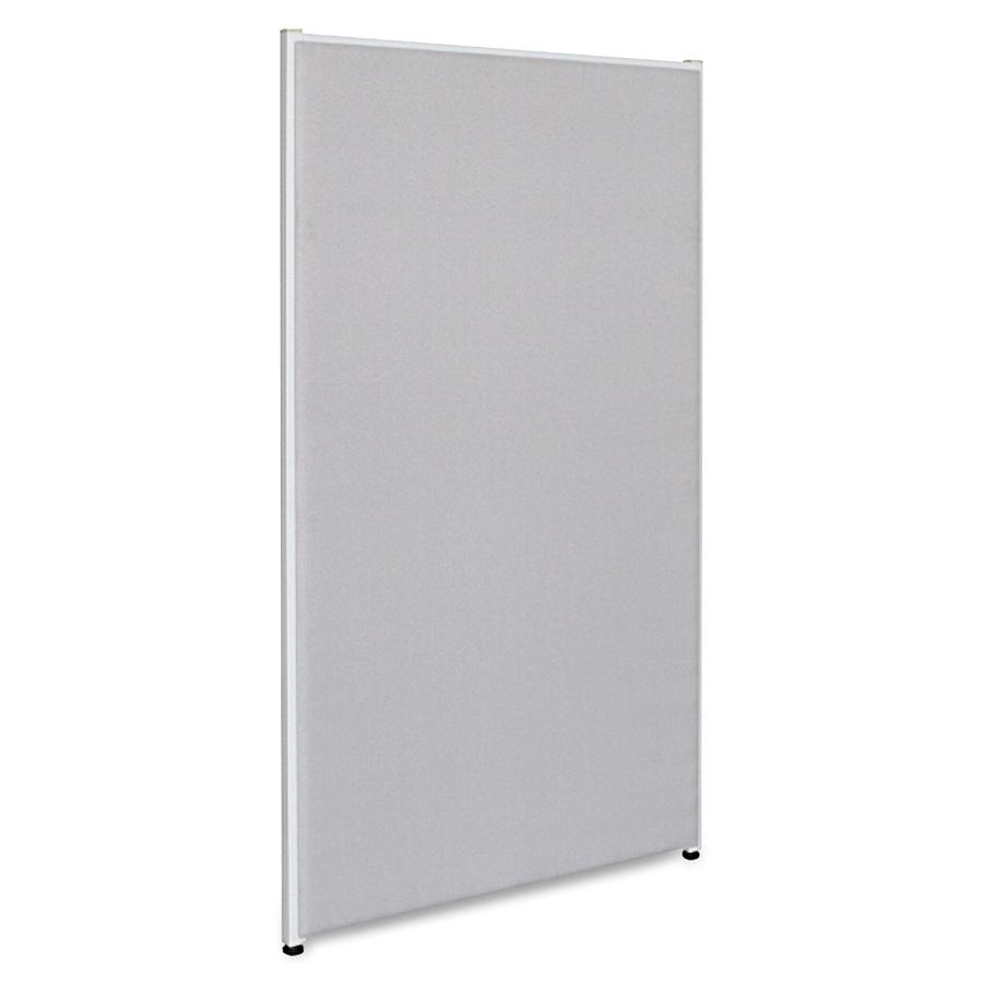 Lorell Panel System Partition Fabric Panel - 36.4" Width x 71" Height - Steel Frame - Gray - 1 Each. Picture 4