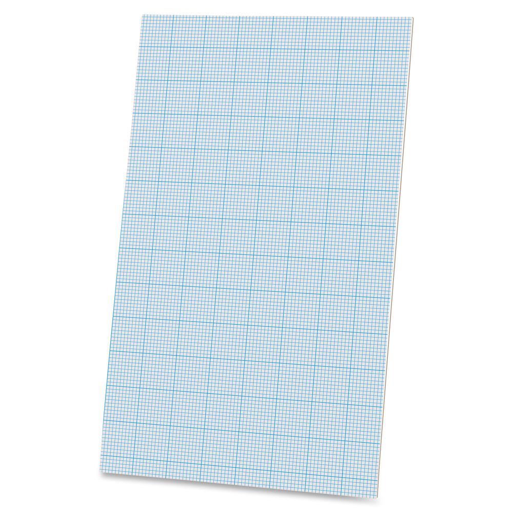 Ampad Graph Pad - 40 Sheets - Glue - 20 lb Basis Weight - Legal - 8 1/2" x 14" - White Paper - Chipboard Backing - 1 / Pad. Picture 2