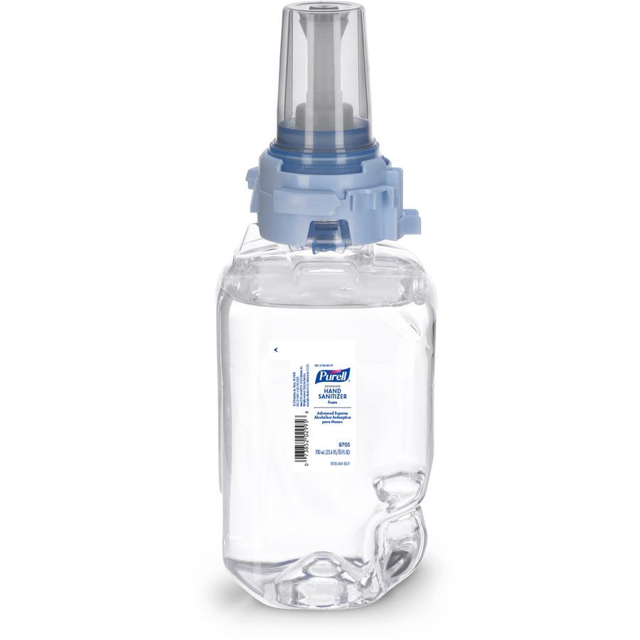 PURELL&reg; Hand Sanitizer Foam Refill - Clean Scent - 23.7 fl oz (700 mL) - Pump Bottle Dispenser - Kill Germs - Hand - Moisturizing - Clear - 1 Each. Picture 2