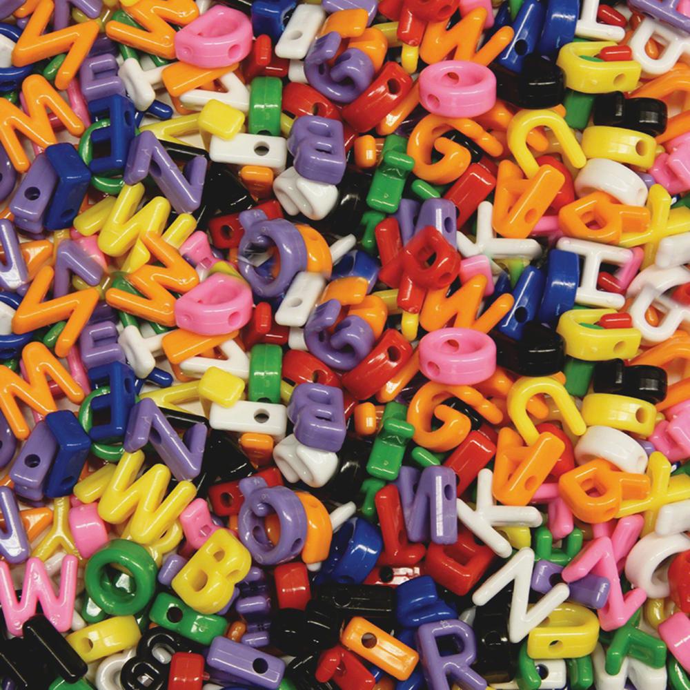 Creativity Street Upper Case Letter Beads - Art Project, Fun and Learning, Jewelry - 288 Piece(s) - 288 / Pack - Assorted. Picture 2