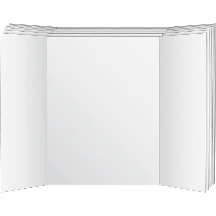 Geographics Royal Brites Project Board - 48" (4 ft) Width x 36" (3 ft) Height - White Surface - Rectangle - 3 / Carton. Picture 2